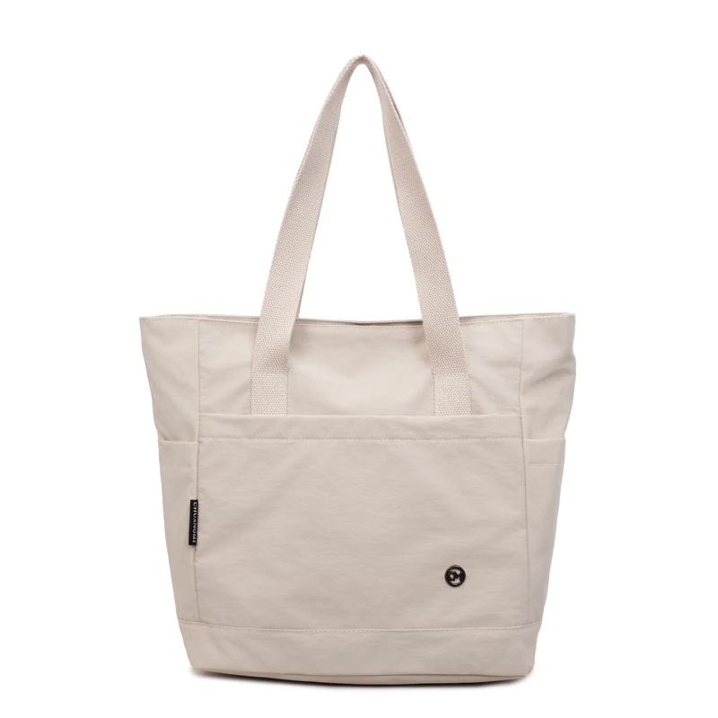 New Large Capacity Solid Nyl Cloth Tote Bags Lightweight Hand-held Canvas Shoulder Bag Casual Class Commuting Bags for Women білий
New Large Capacity Solid Nyl Cloth Tote Bags Lightweight Hand-held Canvas Shoulder Bag Casual Class Commuting Bags for Women білий