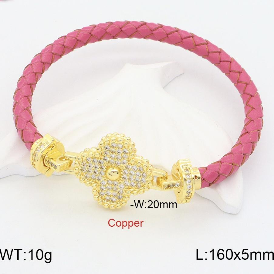 Four-leaf Clover Red Rope Leather Rope Bracelet Men s and Women s 18k Gold Micro-inlaid with Diamonds Natal Year Couple s High-end DIY Hand Rope 2026 16CM+1CM рожевий червоний колір
Four-leaf Clover Red Rope Leather Rope Bracelet Men s and Women s 18k Gold Micro-inlaid with Diamonds Natal Year Couple s High-end DIY Hand Rope 2026 16CM+1CM рожевий червоний колір