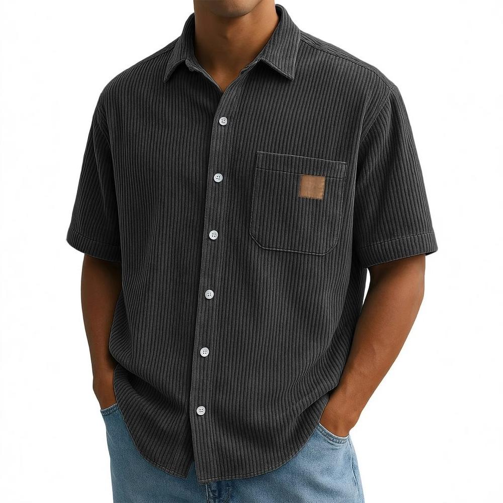 Men s Summer Shirts Fashion Man Retro Corduroy Short Sleeve Casual Shirt 2XL чорний
Men s Summer Shirts Fashion Man Retro Corduroy Short Sleeve Casual Shirt 2XL чорний