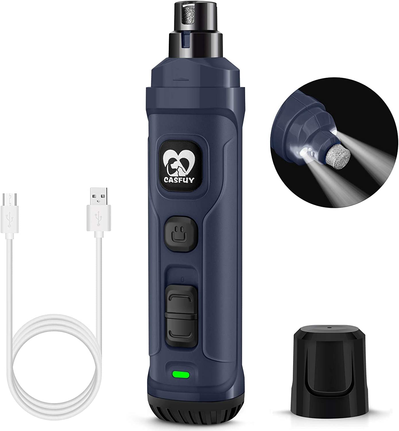 Casfuy Electric Dog Nail Clippers with 2 LED Lights New Powerful Electric Pet Nail Quiet and Painless Paw Grooming and Smoothing for and Large Dogs синий
Casfuy Electric Dog Nail Clippers with 2 LED Lights New Powerful Electric Pet Nail Quiet and Painless Paw Grooming and Smoothing for and Large Dogs синий