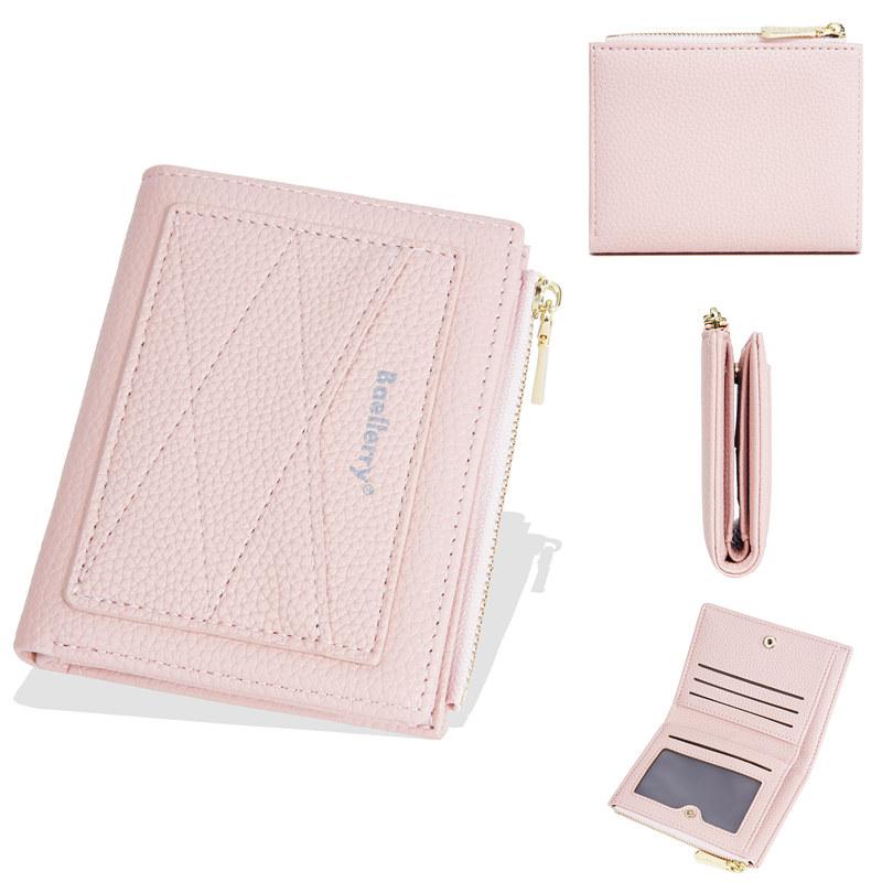 Baellerry Женский короткий кошелек из искусственной кожи, кошелек для монет для женщин, кошельки для денег, держатель для карт 12cm*10cm*2cm розовый
Baellerry Женский короткий кошелек из искусственной кожи, кошелек для монет для женщин, кошельки для денег, держатель для карт 12cm*10cm*2cm розовый