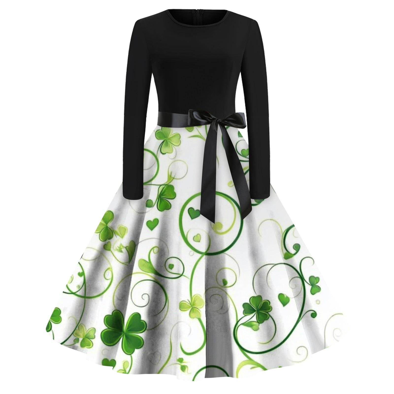 Женская мода с круглым вырезом, повседневная, облегающая, St. Платье с длинными рукавами и принтом Патрика XL белый
Женская мода с круглым вырезом, повседневная, облегающая, St. Платье с длинными рукавами и принтом Патрика XL белый