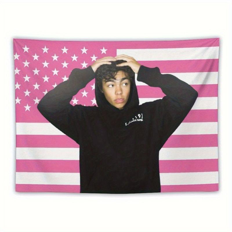 1pc Malachi Celebrity Tapestry Printed Polyester Wall Hanging with Stars Stripes Design Pink Gift for Living Room Decor 74x94cm(29x37in)
1pc Malachi Celebrity Tapestry Printed Polyester Wall Hanging with Stars Stripes Design Pink Gift for Living Room Decor 74x94cm(29x37in)