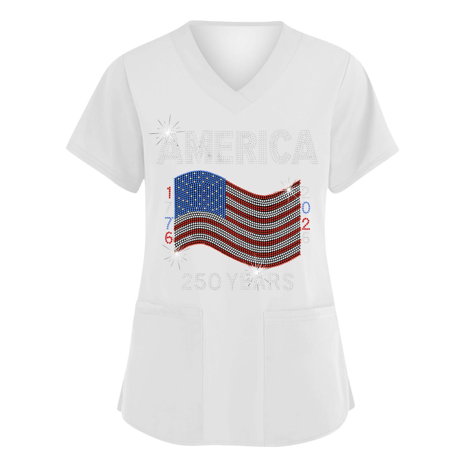 Womens Spring Tops V Neck Summer Shirts for Women Short Sleeve Womens Summer Shirts Dressy Tops for Women Casual Style XL білий
Womens Spring Tops V Neck Summer Shirts for Women Short Sleeve Womens Summer Shirts Dressy Tops for Women Casual Style XL білий