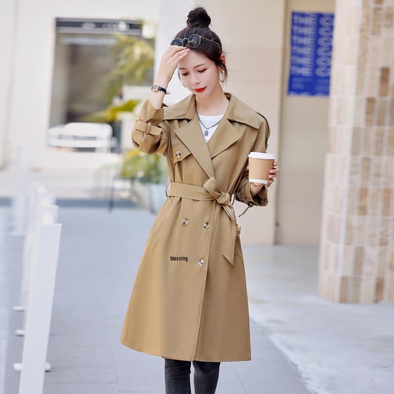 Women s Double-Breasted Trench Coat - Slimming Korean Style for Spring and Autumn M 90-110 kg хаки
Women s Double-Breasted Trench Coat - Slimming Korean Style for Spring and Autumn M 90-110 kg хаки