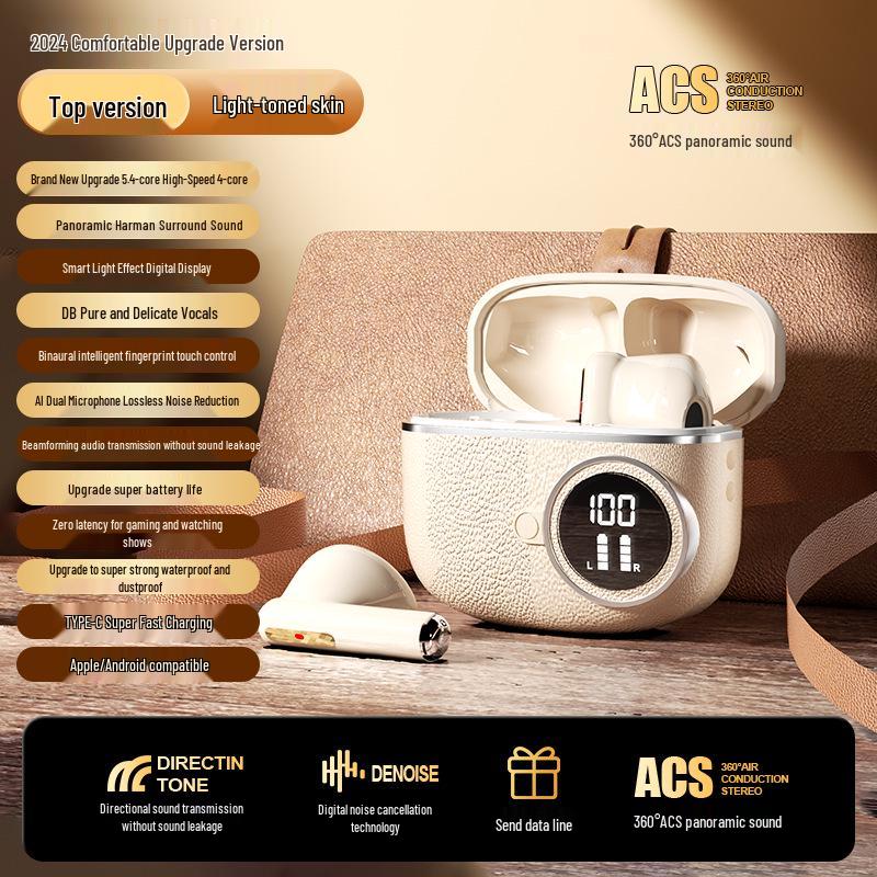 New BT33 Wireless Bluetooth Earphones: Half-in-Ear, Noise-Cancelling, Retro Design, Long Battery Life, High Sound Quality.
New BT33 Wireless Bluetooth Earphones: Half-in-Ear, Noise-Cancelling, Retro Design, Long Battery Life, High Sound Quality.