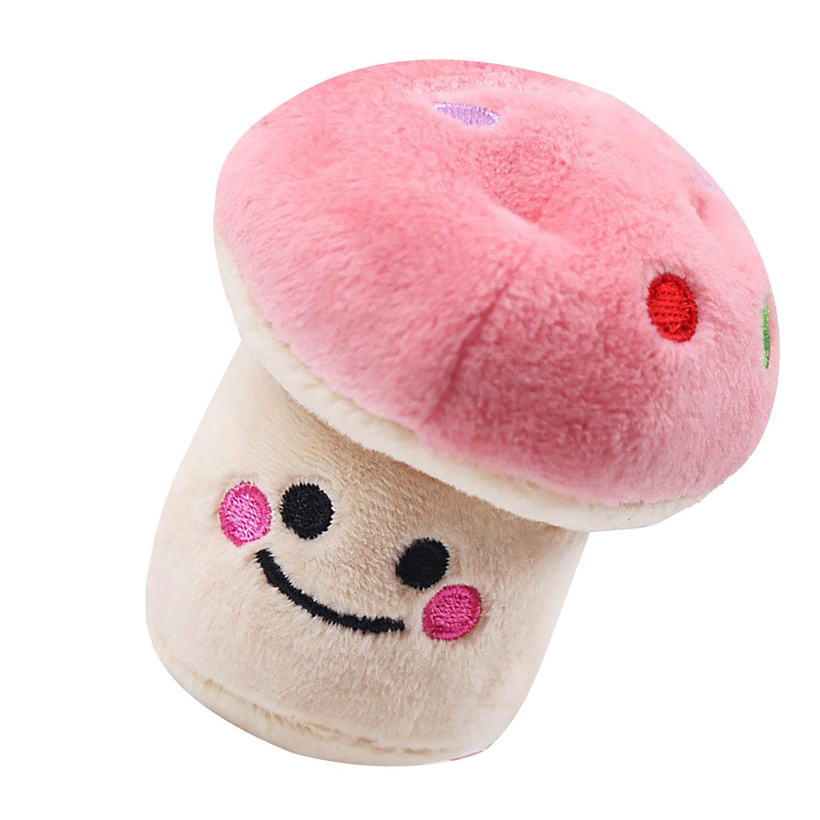 Plush Dog Toy Cartoon Mushroom Shaped Bite Resistant Teeth Grinding Reduce Boredom Interactive Puppy Chew Toy Pink
Plush Dog Toy Cartoon Mushroom Shaped Bite Resistant Teeth Grinding Reduce Boredom Interactive Puppy Chew Toy Pink
