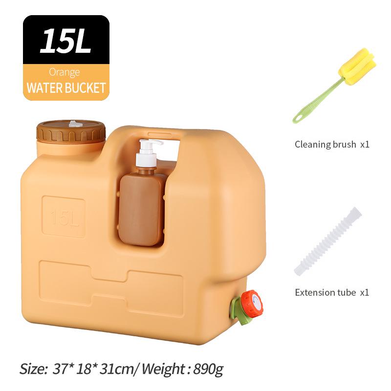 Portable Food-Grade PE Water Bucket with Hand Sanitizer Dispenser for Drinking, Travel, and Camping
Portable Food-Grade PE Water Bucket with Hand Sanitizer Dispenser for Drinking, Travel, and Camping