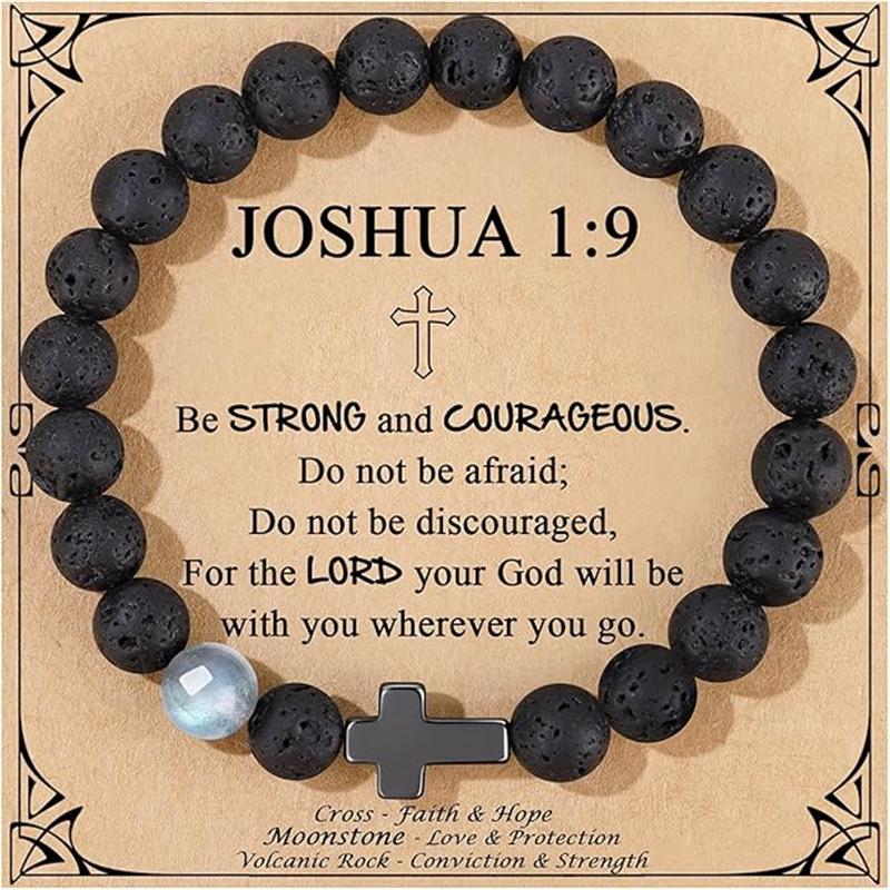 JYL TS Bracelet Men Elastic Cross Charm Boosts Courage & Positive Energy Flow JOSHUA лососевий
JYL TS Bracelet Men Elastic Cross Charm Boosts Courage & Positive Energy Flow JOSHUA лососевий