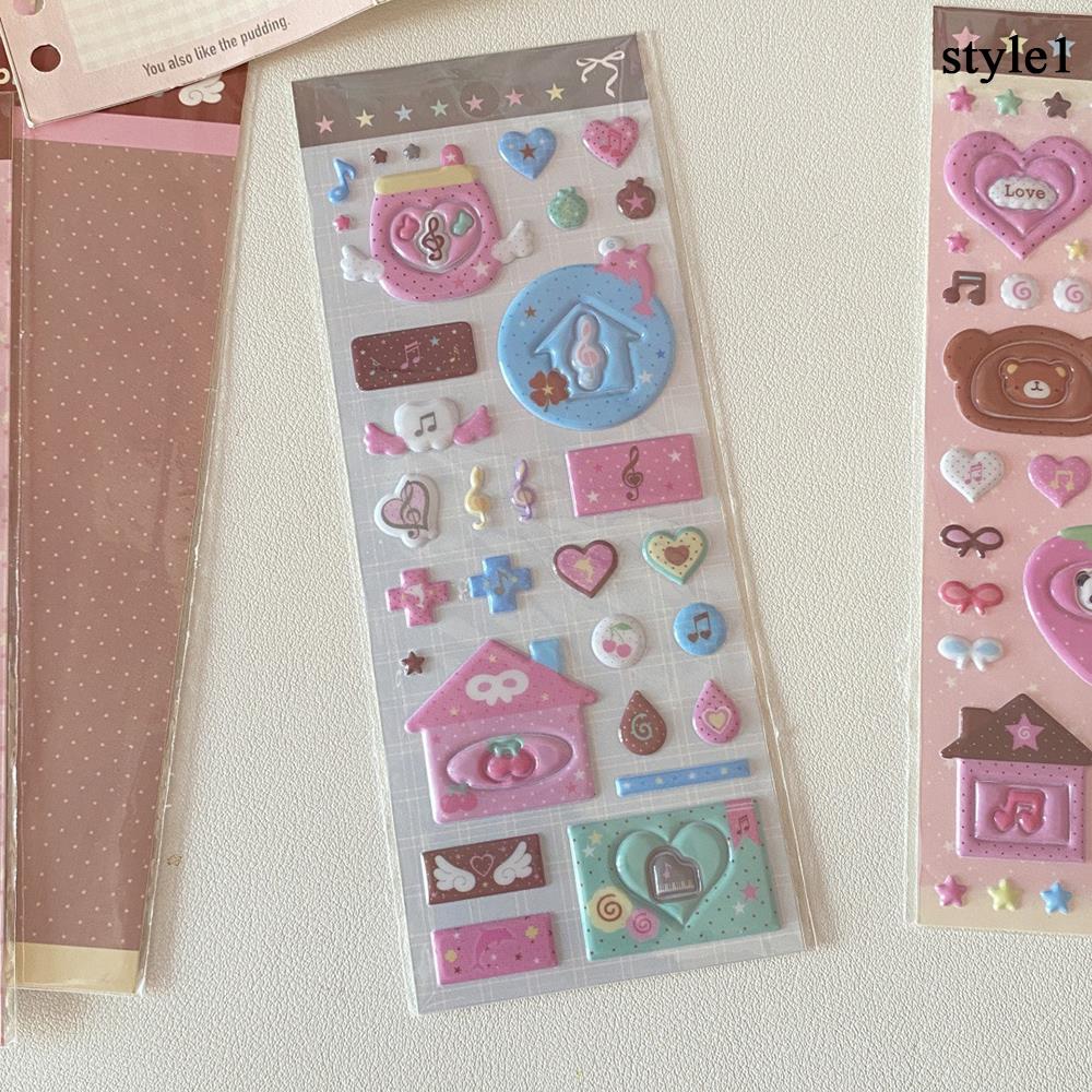 DIY INS 3D Bubble Stickers Animal Sparkle Music Note Decor For Journaling Puffy Cartoon Labels For CCD Camera Decoration Sticker
DIY INS 3D Bubble Stickers Animal Sparkle Music Note Decor For Journaling Puffy Cartoon Labels For CCD Camera Decoration Sticker