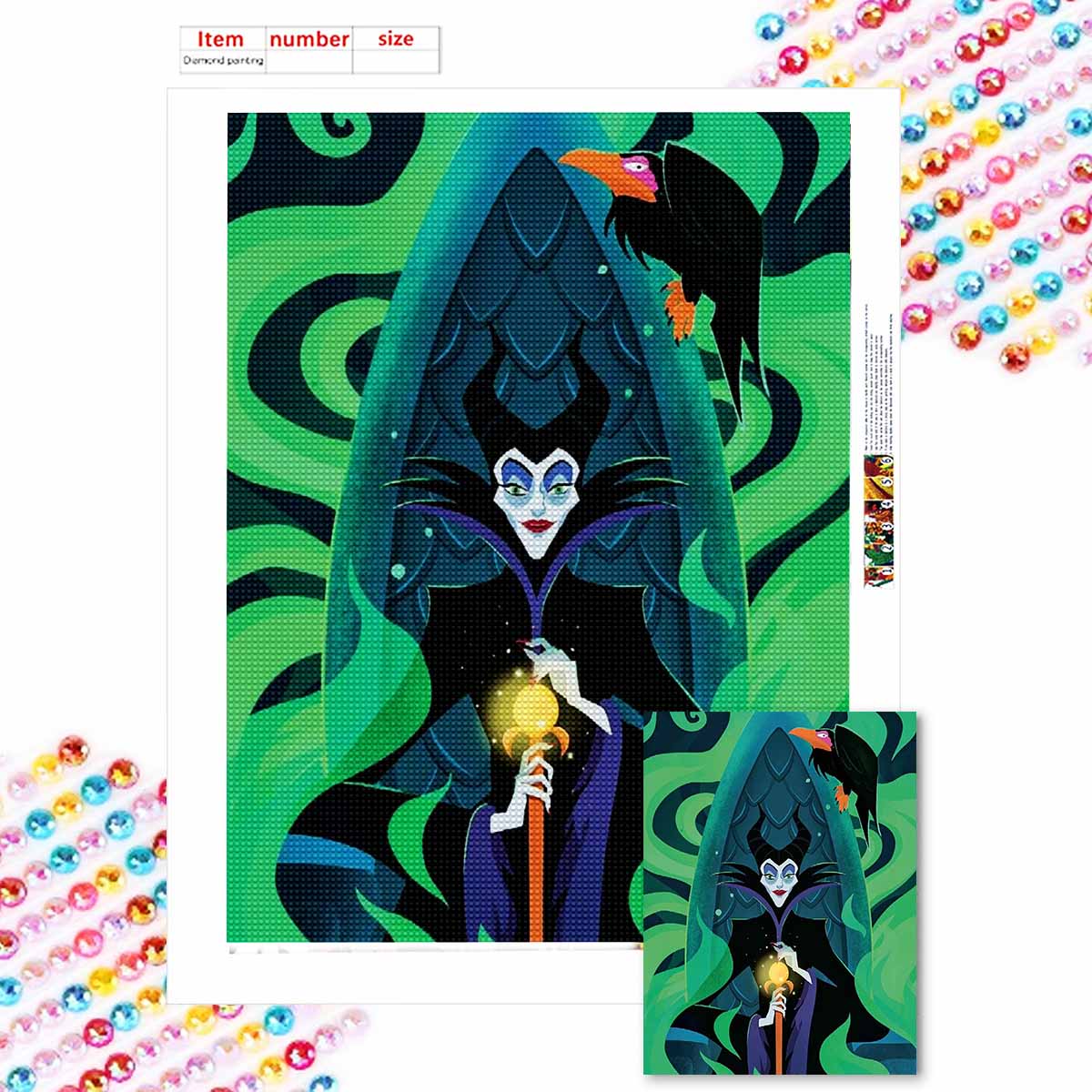 5D Алмазная вышивка своими руками Злая королева Полная выкладка Стразы Мозаика Вышивка Изделия ручной работы Домашний декор Подарок Round 20x30cm
5D Алмазная вышивка своими руками Злая королева Полная выкладка Стразы Мозаика Вышивка Изделия ручной работы Домашний декор Подарок Round 20x30cm