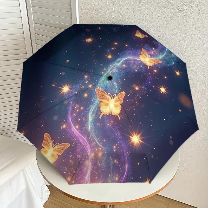 1pc Enchanted Night Butterfly Trail Umbrella with Plastic Handle,Suitable for All Seasons Home Travel Outdoor UmbrellaDD1576
1pc Enchanted Night Butterfly Trail Umbrella with Plastic Handle,Suitable for All Seasons Home Travel Outdoor UmbrellaDD1576