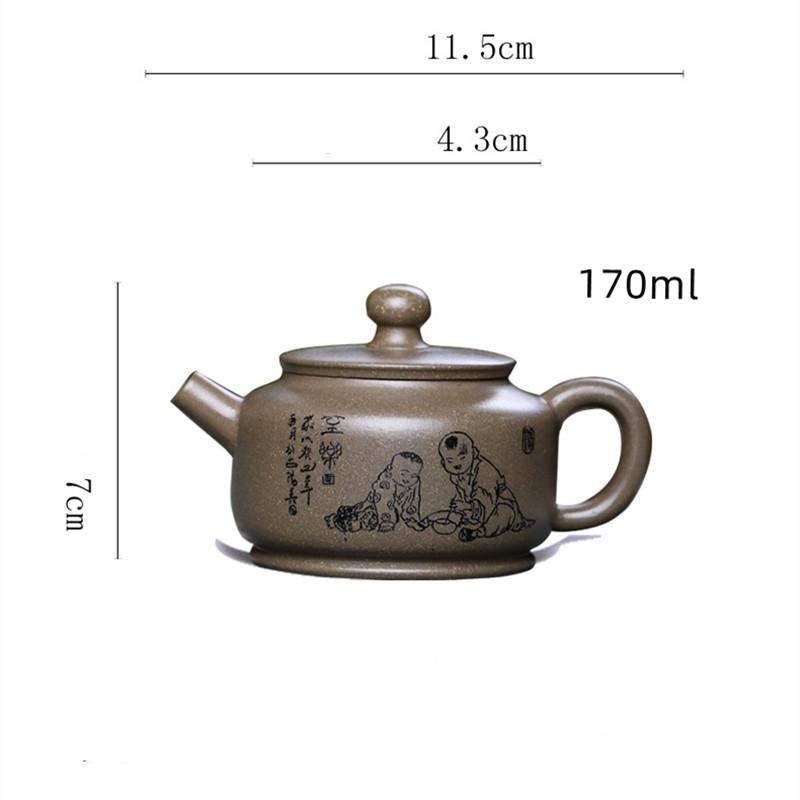 Исинский фиолетовый глиняный горшок, чистая ручная работа из необработанной руды, фиолетовая глина, набор для питья чая, бытовые чайные аксессуары, зеленый, черный чай, 170 мл Gray
Исинский фиолетовый глиняный горшок, чистая ручная работа из необработанной руды, фиолетовая глина, набор для питья чая, бытовые чайные аксессуары, зеленый, черный чай, 170 мл Gray