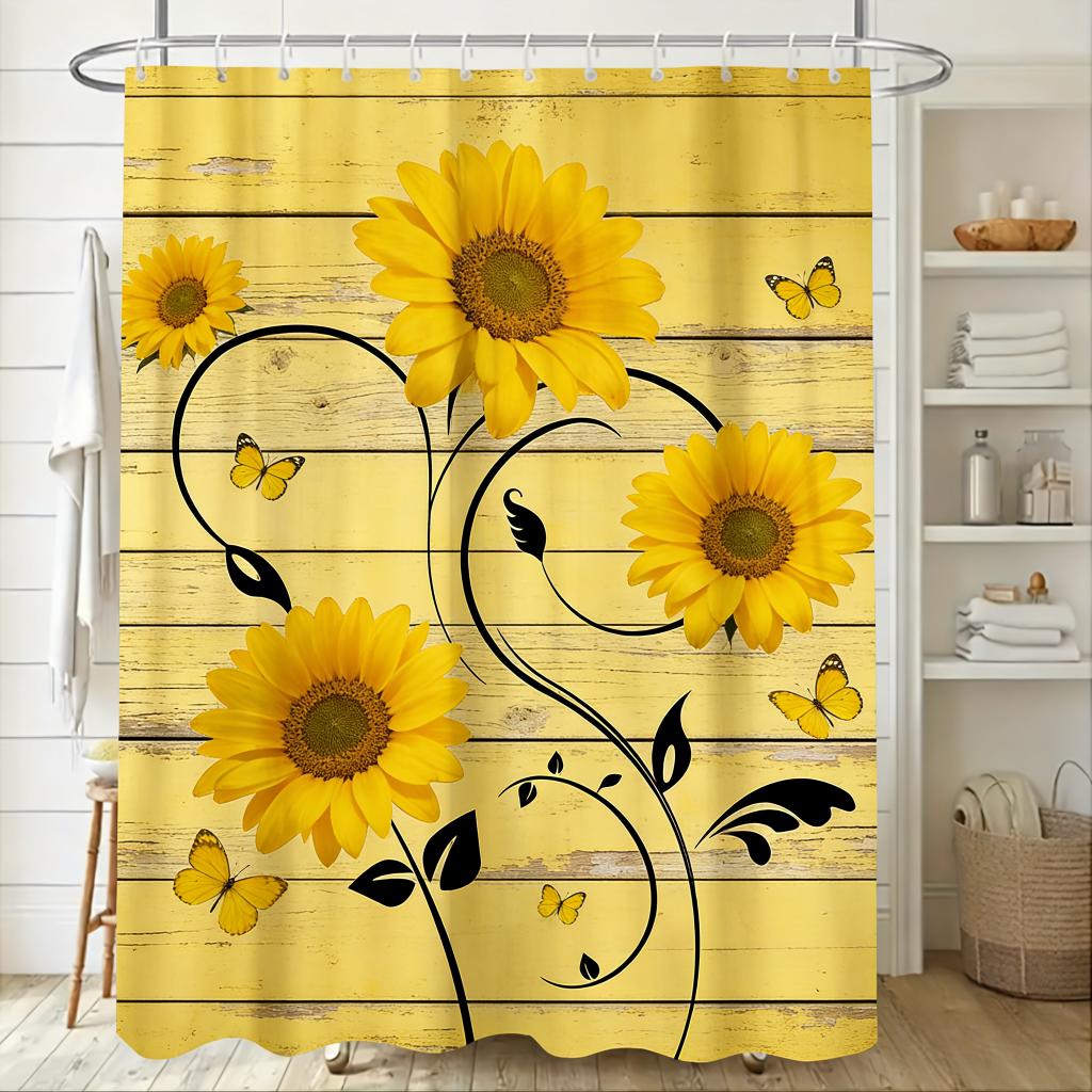 Pink Roses & Bees On White Wooden Plank Shower Curtain - Waterproof Polyester Bathroom Decor W60H190(CM)-1 Pcs
Pink Roses & Bees On White Wooden Plank Shower Curtain - Waterproof Polyester Bathroom Decor W60H190(CM)-1 Pcs