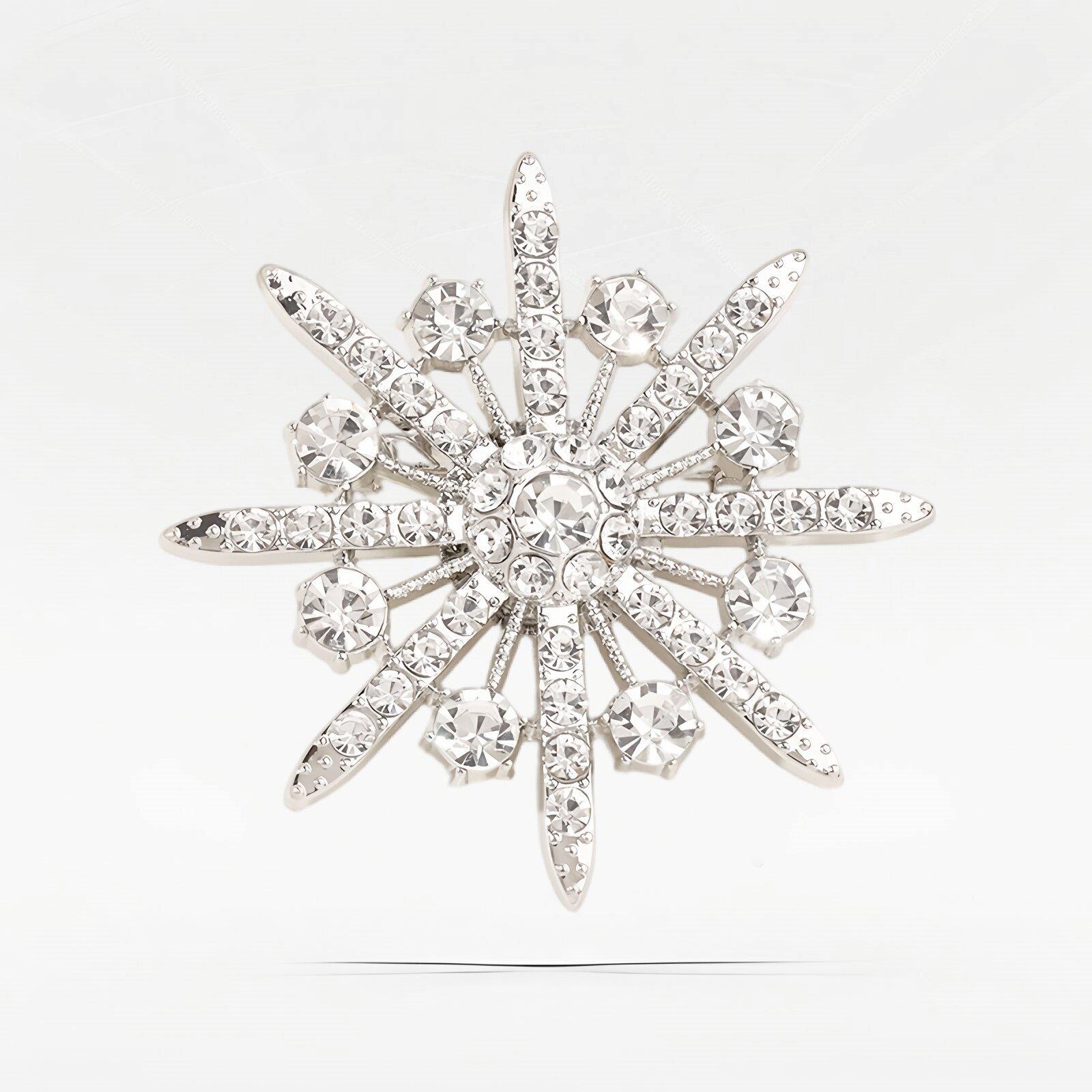 Fashion small fragrant style octagram brooch temperament retro diamond snowflake pin high-end sense blazer with accessories
Fashion small fragrant style octagram brooch temperament retro diamond snowflake pin high-end sense blazer with accessories