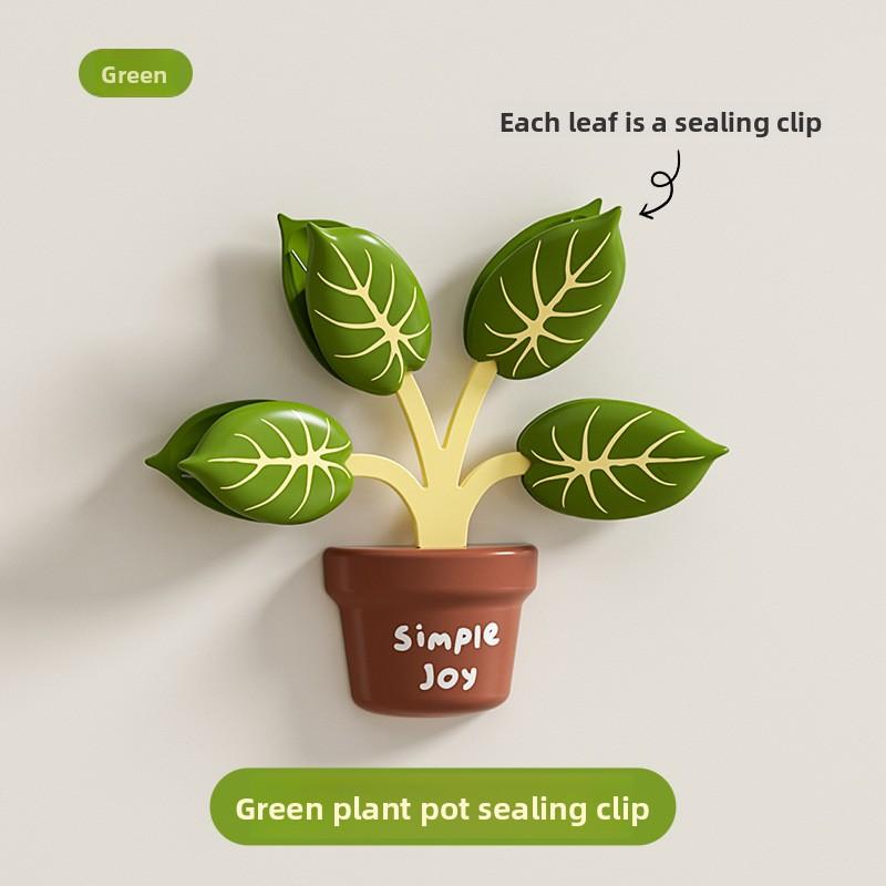 Green Plant Potting Magnetic Closure Clips for Food Sealing Kitchen Refrigerator Stickers Moisture-proof and Freshness-preserving Snack Clips зелёный
Green Plant Potting Magnetic Closure Clips for Food Sealing Kitchen Refrigerator Stickers Moisture-proof and Freshness-preserving Snack Clips зелёный