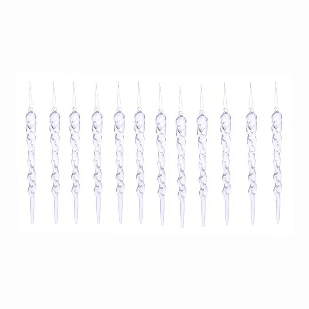 12/24pcs 13cm Christmas Clear Plastic Icicles Christmas Tree Ornaments Acrylic Ornaments Fake Icicle Xmas New Year Winter Decor
12/24pcs 13cm Christmas Clear Plastic Icicles Christmas Tree Ornaments Acrylic Ornaments Fake Icicle Xmas New Year Winter Decor