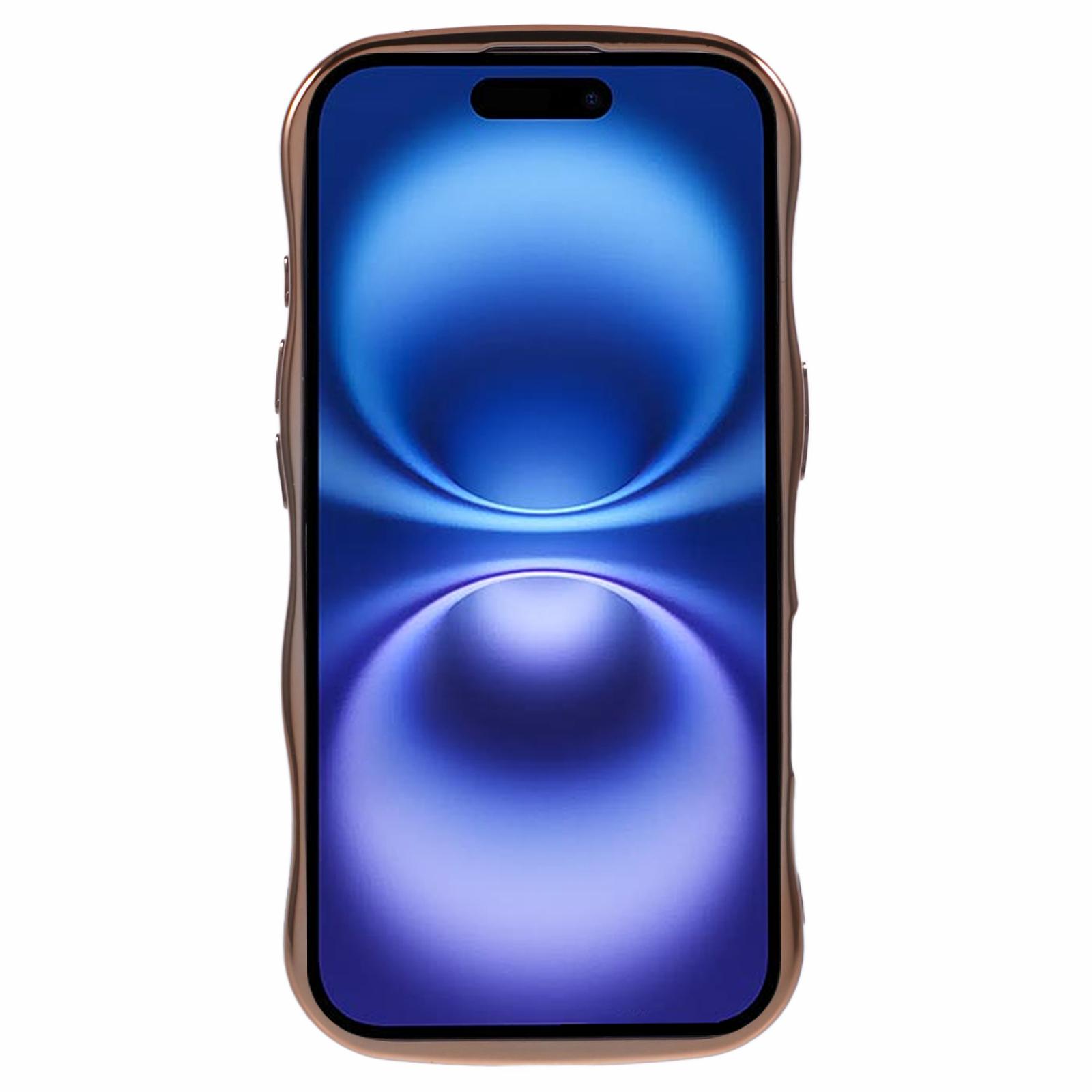 For iPhone 16 Magnetic Case Electroplating Curly Frame TPU Phone Cover Large Window Blue
For iPhone 16 Magnetic Case Electroplating Curly Frame TPU Phone Cover Large Window Blue