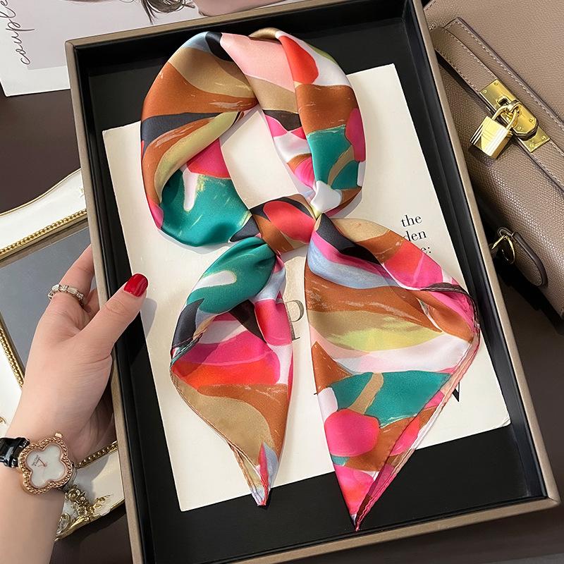 Luxury Square Silk Scarf For Women Hijab Hair Bands Neckerchief Female Satin Shawl Ribbon Headband Fashion Wraps Bandana One Size
Luxury Square Silk Scarf For Women Hijab Hair Bands Neckerchief Female Satin Shawl Ribbon Headband Fashion Wraps Bandana One Size