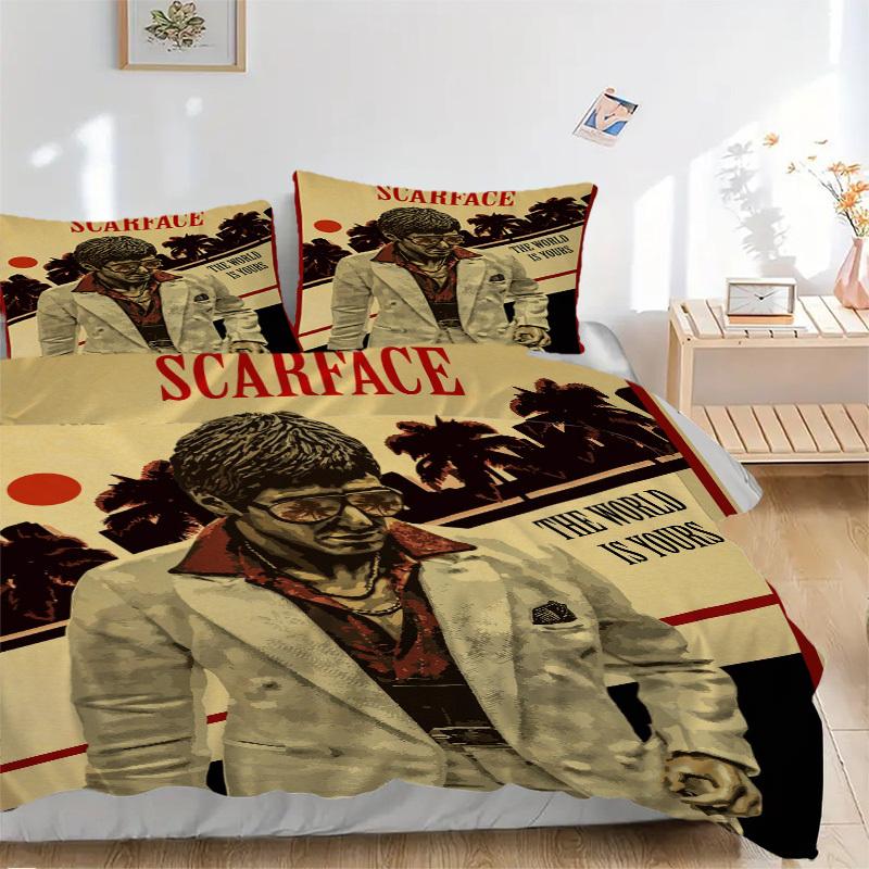 Scarface: The World Is Yours Poster Bedding Set Comforter Cover Gift for Bedroom,Includes 1 Cover and 2 Pillowcases, No InsertB284 135x200cm
Scarface: The World Is Yours Poster Bedding Set Comforter Cover Gift for Bedroom,Includes 1 Cover and 2 Pillowcases, No InsertB284 135x200cm