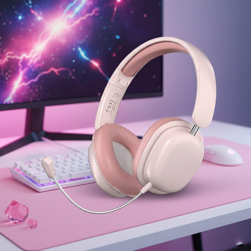 Wireless Bluetooth Headband Headphones for Sports Music Gaming Comfortable Lightweight Earphones рожевий
Wireless Bluetooth Headband Headphones for Sports Music Gaming Comfortable Lightweight Earphones рожевий