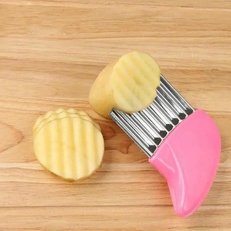Kitchen Creative Tools Stainless Steel Carrot Potato Chip Slicer Peeler Vegetable Knives Fruit Knife Accessories Wavy Cutter A3
Kitchen Creative Tools Stainless Steel Carrot Potato Chip Slicer Peeler Vegetable Knives Fruit Knife Accessories Wavy Cutter A3
