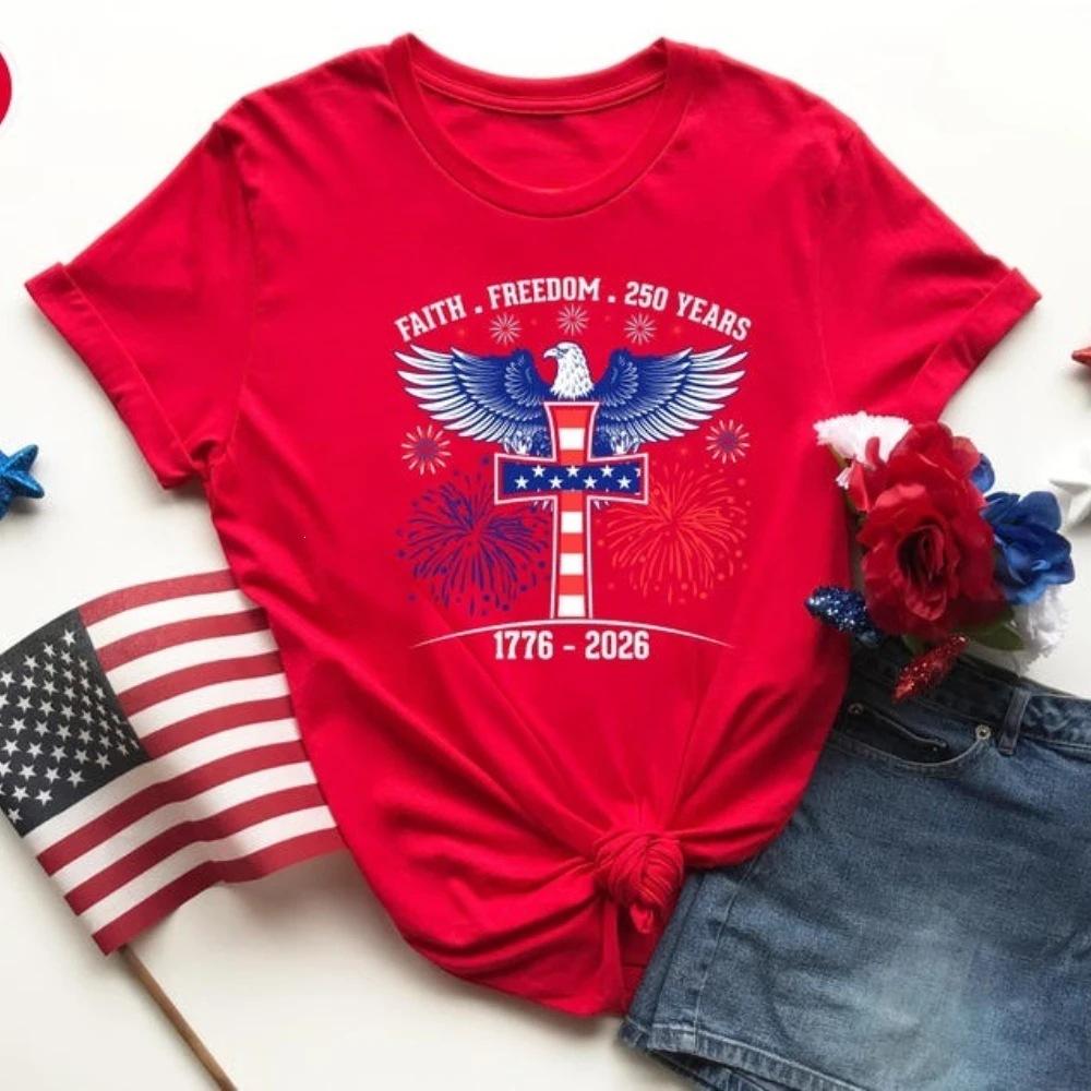 250 Years Faith and Freedom Shirt 250th America Anniversary Tee America Patriotism Tshirt Unisex Women Fashion Crewneck Cotton Tee 4XL
250 Years Faith and Freedom Shirt 250th America Anniversary Tee America Patriotism Tshirt Unisex Women Fashion Crewneck Cotton Tee 4XL