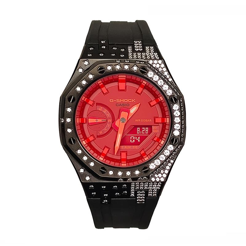 CASIO Men Liquid Crystal,Analog Dual Display Series Red Watch GA-2100-4A(Watch3--)
CASIO Men Liquid Crystal,Analog Dual Display Series Red Watch GA-2100-4A(Watch3--)