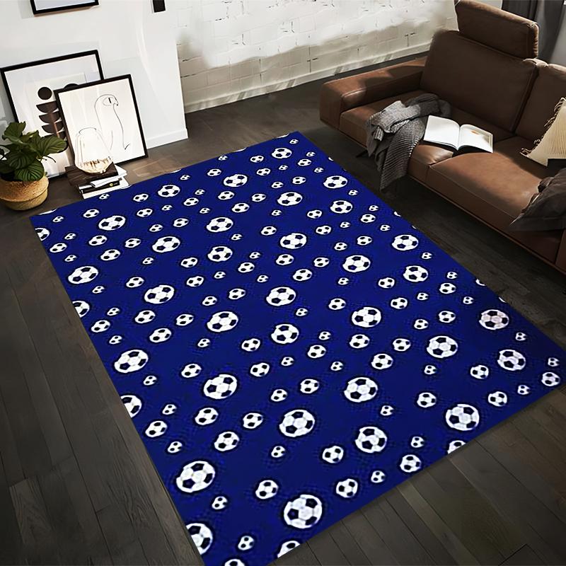 Blue Soccer Ball Pattern Carpet for Living Room or Kids Room Decor Suitable for use as an anti-slip for living room bedroom sofas 40x60cm( 15x23in )
Blue Soccer Ball Pattern Carpet for Living Room or Kids Room Decor Suitable for use as an anti-slip for living room bedroom sofas 40x60cm( 15x23in )