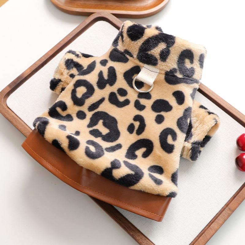 Autumn and winter festival pet cute puppy kitten casual fashion clothing leopard jacket xs-bust size30, length 20cm, about 1.0-1.5kg
Autumn and winter festival pet cute puppy kitten casual fashion clothing leopard jacket xs-bust size30, length 20cm, about 1.0-1.5kg