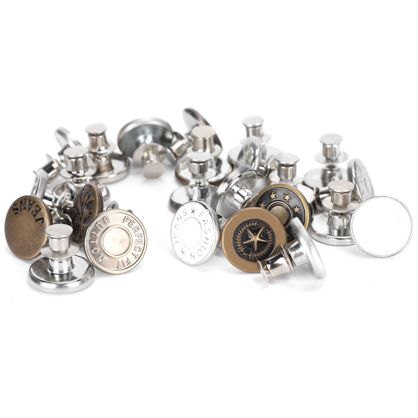 24Pcs Button Pins Jeans Pants Universal NailFree Waistline Change Detachable Adjustment DIY
24Pcs Button Pins Jeans Pants Universal NailFree Waistline Change Detachable Adjustment DIY