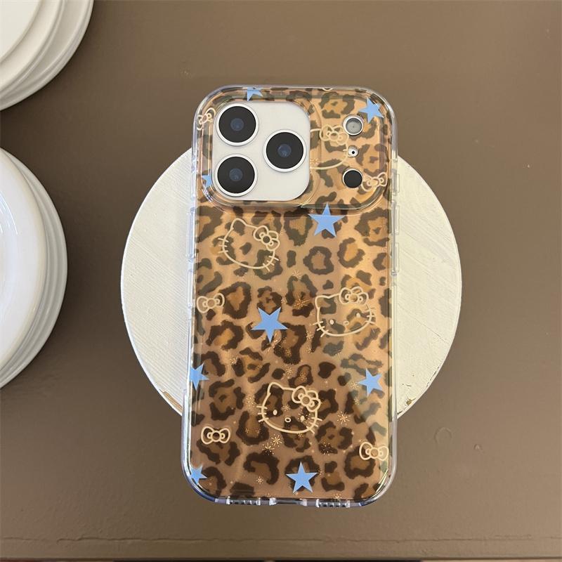 Fashion Cute Star Leopard Print Phone Case For iPhone 17 Pro Max 15 14 16 Back Cover with Hellokitty Stand Lovely Protective Cas For iPhone 17ProMax
Fashion Cute Star Leopard Print Phone Case For iPhone 17 Pro Max 15 14 16 Back Cover with Hellokitty Stand Lovely Protective Cas For iPhone 17ProMax