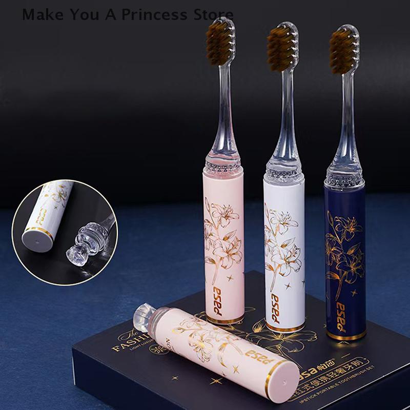 1/3PCS Lipstick Shaped Toothbrush Portable Detachable Cleaning Teeth Ultra Soft Oral Care Gift синій
1/3PCS Lipstick Shaped Toothbrush Portable Detachable Cleaning Teeth Ultra Soft Oral Care Gift синій