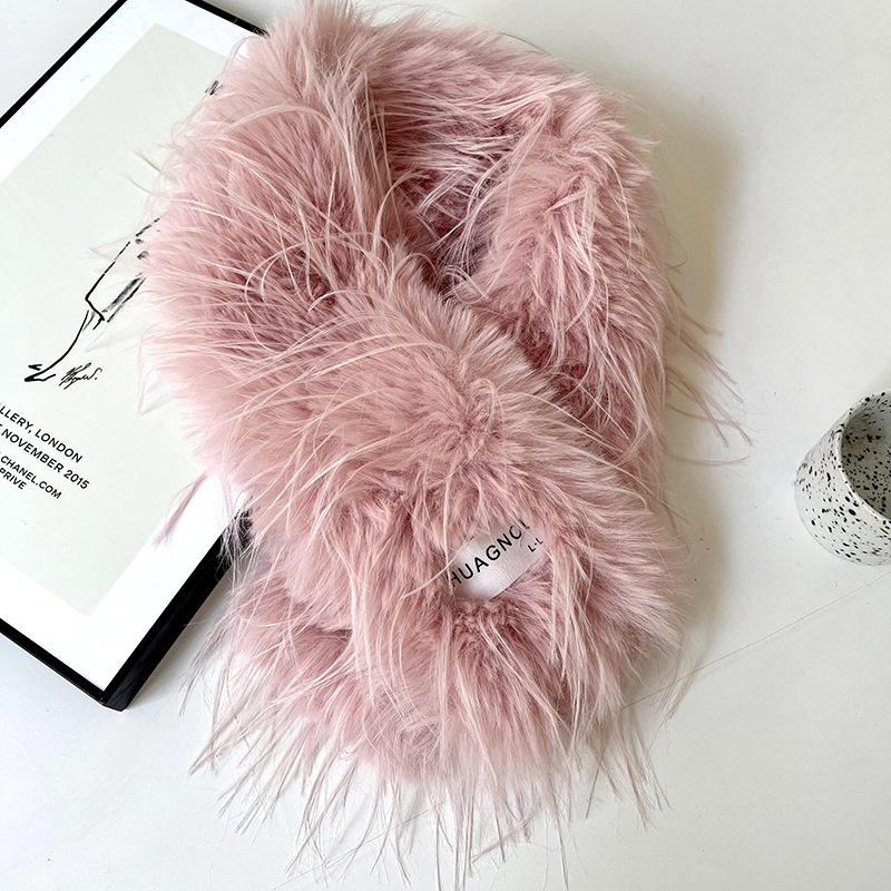 Scarf Women s autumn and winter plush long fine imitation mink collar thickened warm shawl fashionable couple scarf
Scarf Women s autumn and winter plush long fine imitation mink collar thickened warm shawl fashionable couple scarf