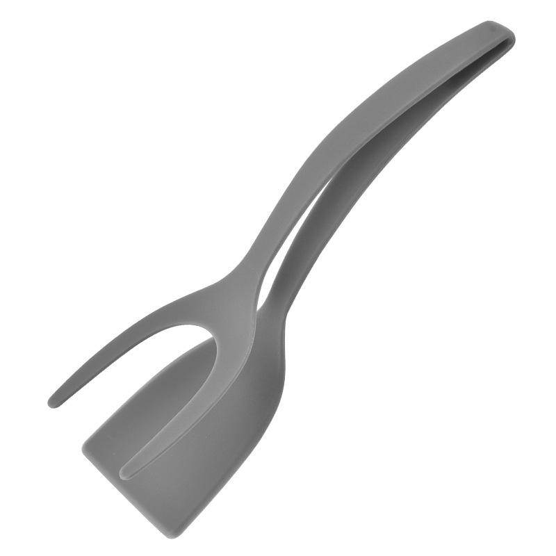 2 in 1 Non Stick Grip Food Flip Fried Egg Tongs Toasted Bread Pancakes Spatula Clamp Kitchen Cooking Turner Flipper Accessories сірий
2 in 1 Non Stick Grip Food Flip Fried Egg Tongs Toasted Bread Pancakes Spatula Clamp Kitchen Cooking Turner Flipper Accessories сірий