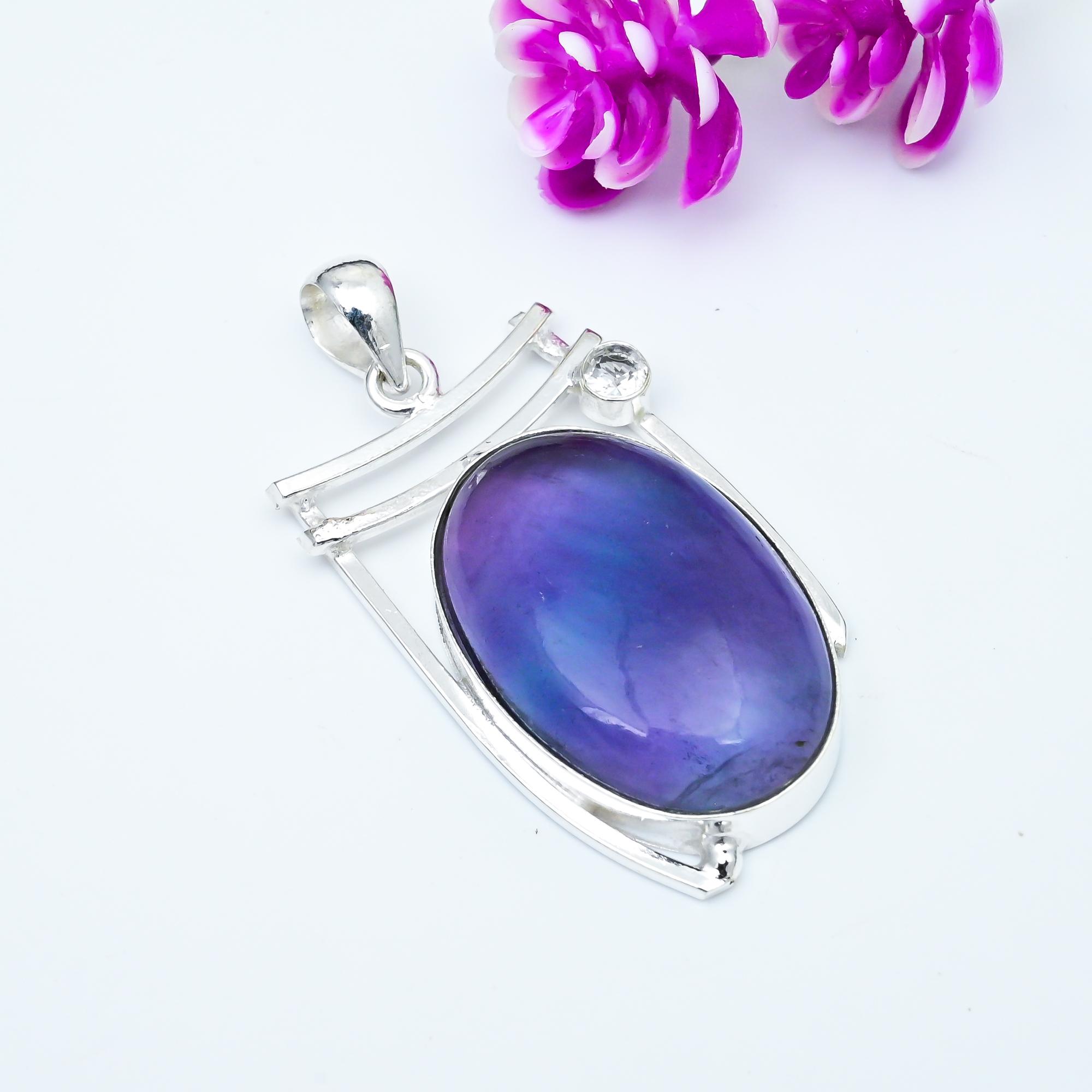 Аметист, Подвеска из драгоценного камня Белый Топаз, Подвеска из 925 пробы стерлингового серебра, Подарок для женщин Подвеска ручной работы 1.77 Inches
Аметист, Подвеска из драгоценного камня Белый Топаз, Подвеска из 925 пробы стерлингового серебра, Подарок для женщин Подвеска ручной работы 1.77 Inches