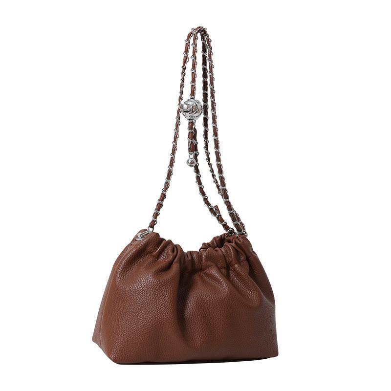 Chic Women s Soft Pu Bucket Bag With Chain Strap Casual Stylish Design For Everyday Use Brown
Chic Women s Soft Pu Bucket Bag With Chain Strap Casual Stylish Design For Everyday Use Brown