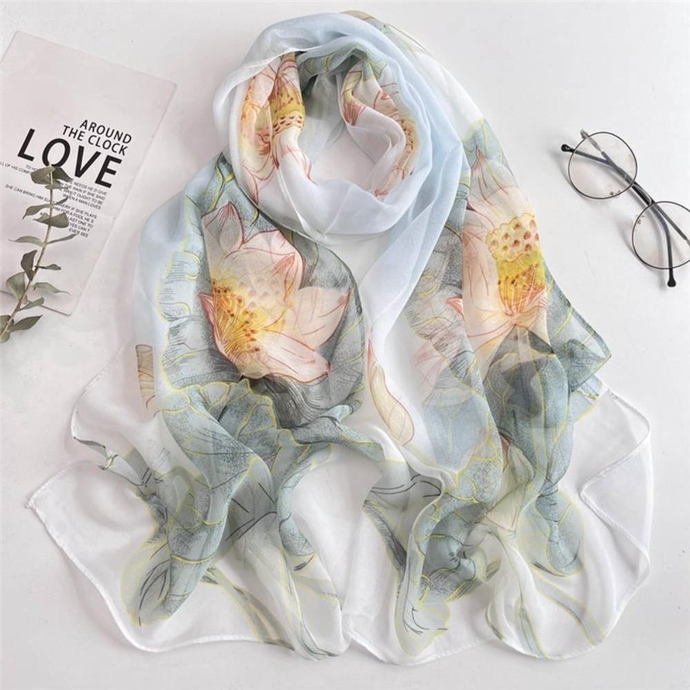 Floral Printing Silk Scarf Breathable Sunscreen Hijab Fashion Long Wraps for Women 1
Floral Printing Silk Scarf Breathable Sunscreen Hijab Fashion Long Wraps for Women 1
