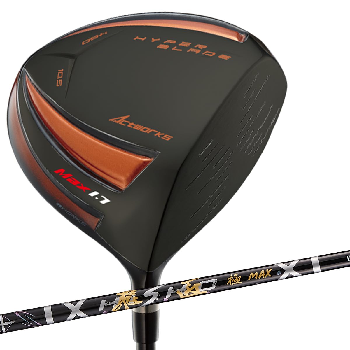 WORKS GOLF Ultra High Rebound Driver Hyper Blade Gamma Black Premier MAX1.7 Hi-Shoku Goku MAX Shaft Short 43.5 Inch 10.5 Degree SR Right Handed
WORKS GOLF Ultra High Rebound Driver Hyper Blade Gamma Black Premier MAX1.7 Hi-Shoku Goku MAX Shaft Short 43.5 Inch 10.5 Degree SR Right Handed