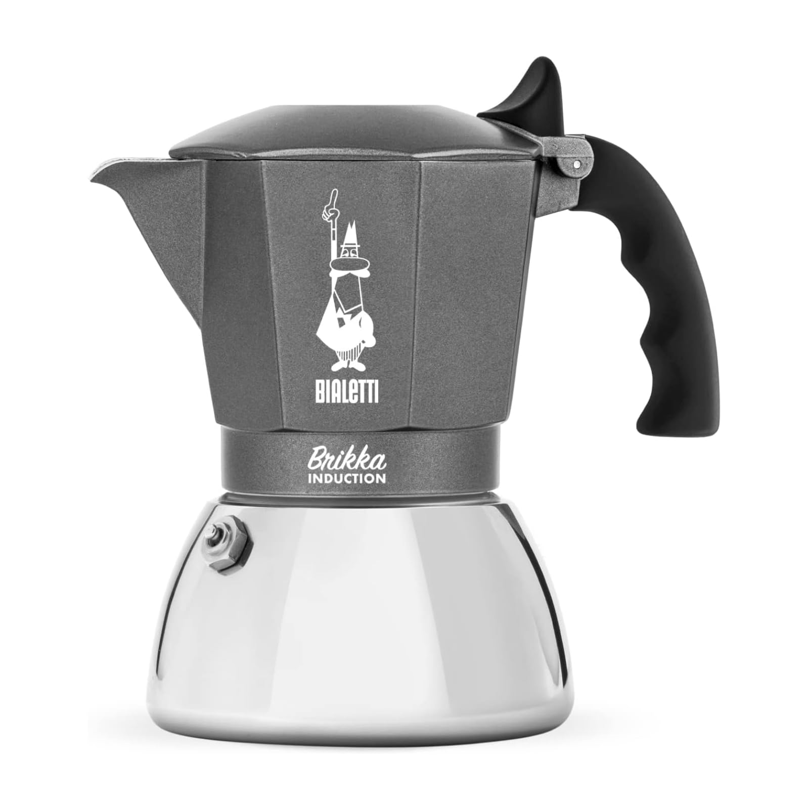 Кофеварка Bialetti Brica Induction, 4 чашки, подходит для индукционных и газовых плит (Кофеварка, Эспрессо-кофеварка, Мока)
Кофеварка Bialetti Brica Induction, 4 чашки, подходит для индукционных и газовых плит (Кофеварка, Эспрессо-кофеварка, Мока)