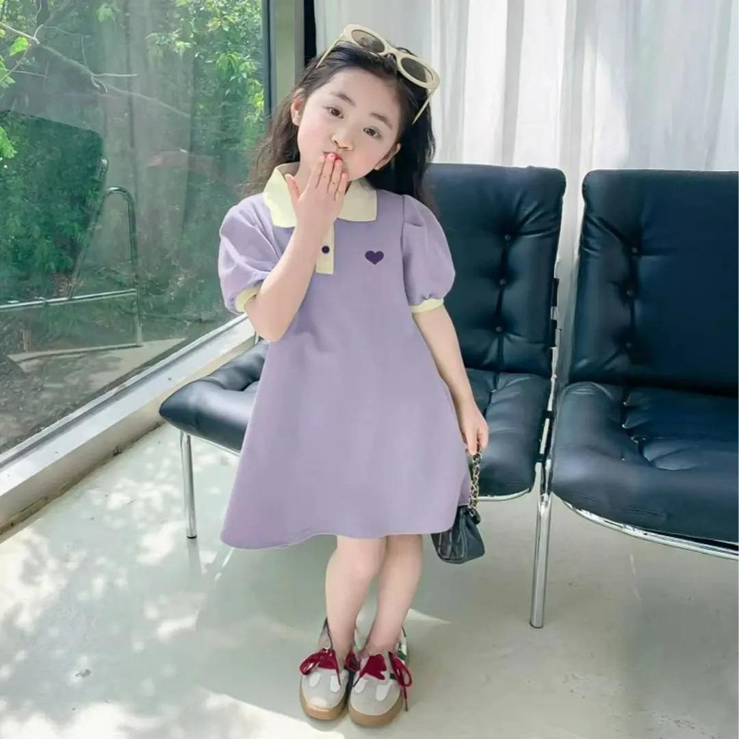 Girls Summer Jumpsuit Princess Dress Western Style POLO Collar Skirt Children s Puff Sleeve Dress Thin Princess Dress 90 фиолетовый
Girls Summer Jumpsuit Princess Dress Western Style POLO Collar Skirt Children s Puff Sleeve Dress Thin Princess Dress 90 фиолетовый