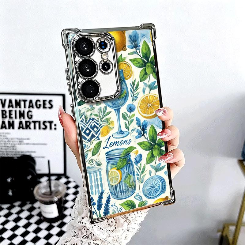 Summer Fruits Lemon Soft Phone Case For Samsung Galaxy S26 Ultra S25 Edge S24 FE S23 Plus S22 S21 + S20 Plating Anti-Fall Fundas Samsung S22
Summer Fruits Lemon Soft Phone Case For Samsung Galaxy S26 Ultra S25 Edge S24 FE S23 Plus S22 S21 + S20 Plating Anti-Fall Fundas Samsung S22
