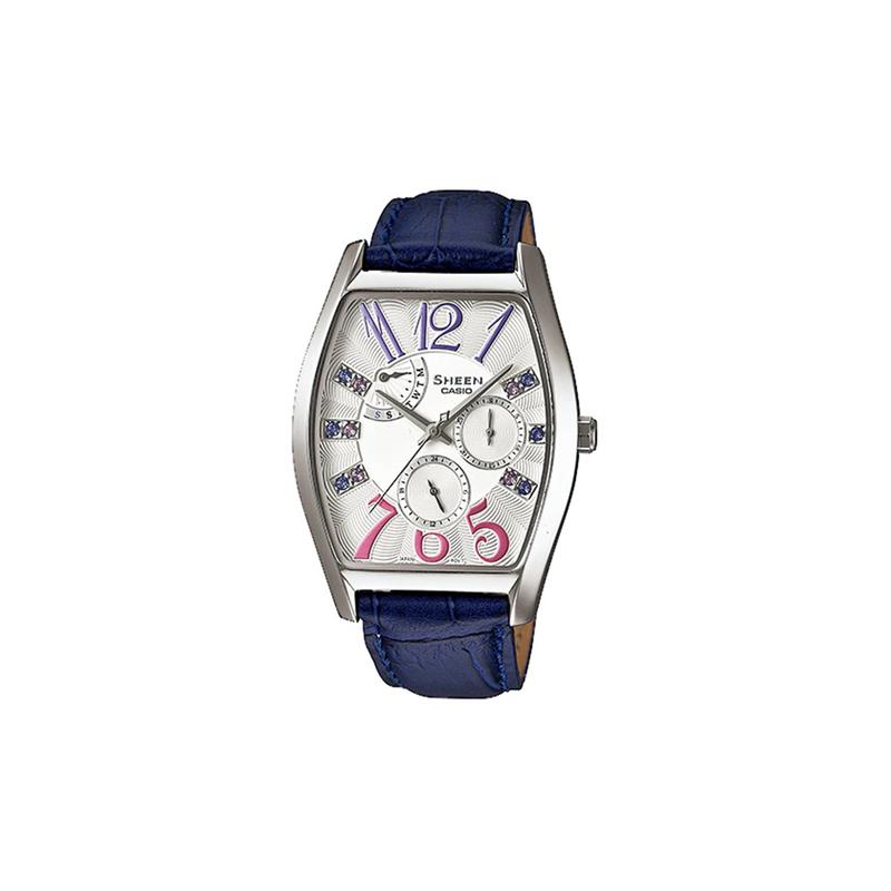 Casio SHEEN 50 meters waterproof, quartz movement, leather strap, Japanese and Korean watch, women s watch, silver dial SHE-3026L-7A3 серебряный
Casio SHEEN 50 meters waterproof, quartz movement, leather strap, Japanese and Korean watch, women s watch, silver dial SHE-3026L-7A3 серебряный
