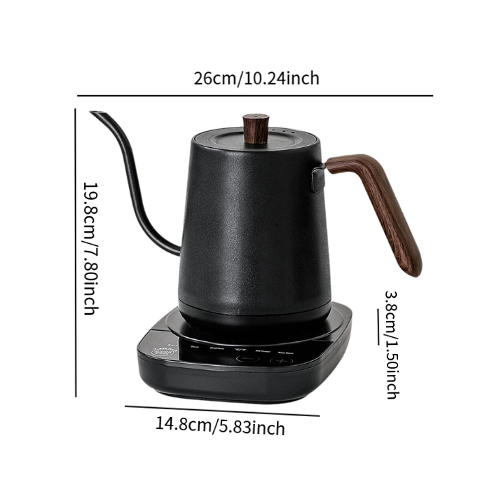 Electric Gooseneck Pour over Kettle Intelligent Constant Temperature Electric Kettle for Home Restaurant US Plug 110V чёрный
Electric Gooseneck Pour over Kettle Intelligent Constant Temperature Electric Kettle for Home Restaurant US Plug 110V чёрный