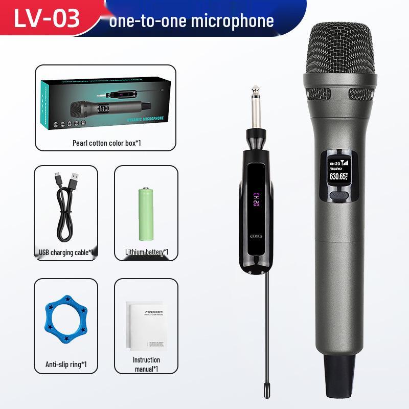 Rechargeable Dual Wireless Microphone for Home KTV & Live Streaming - High-Quality Sound
Rechargeable Dual Wireless Microphone for Home KTV & Live Streaming - High-Quality Sound