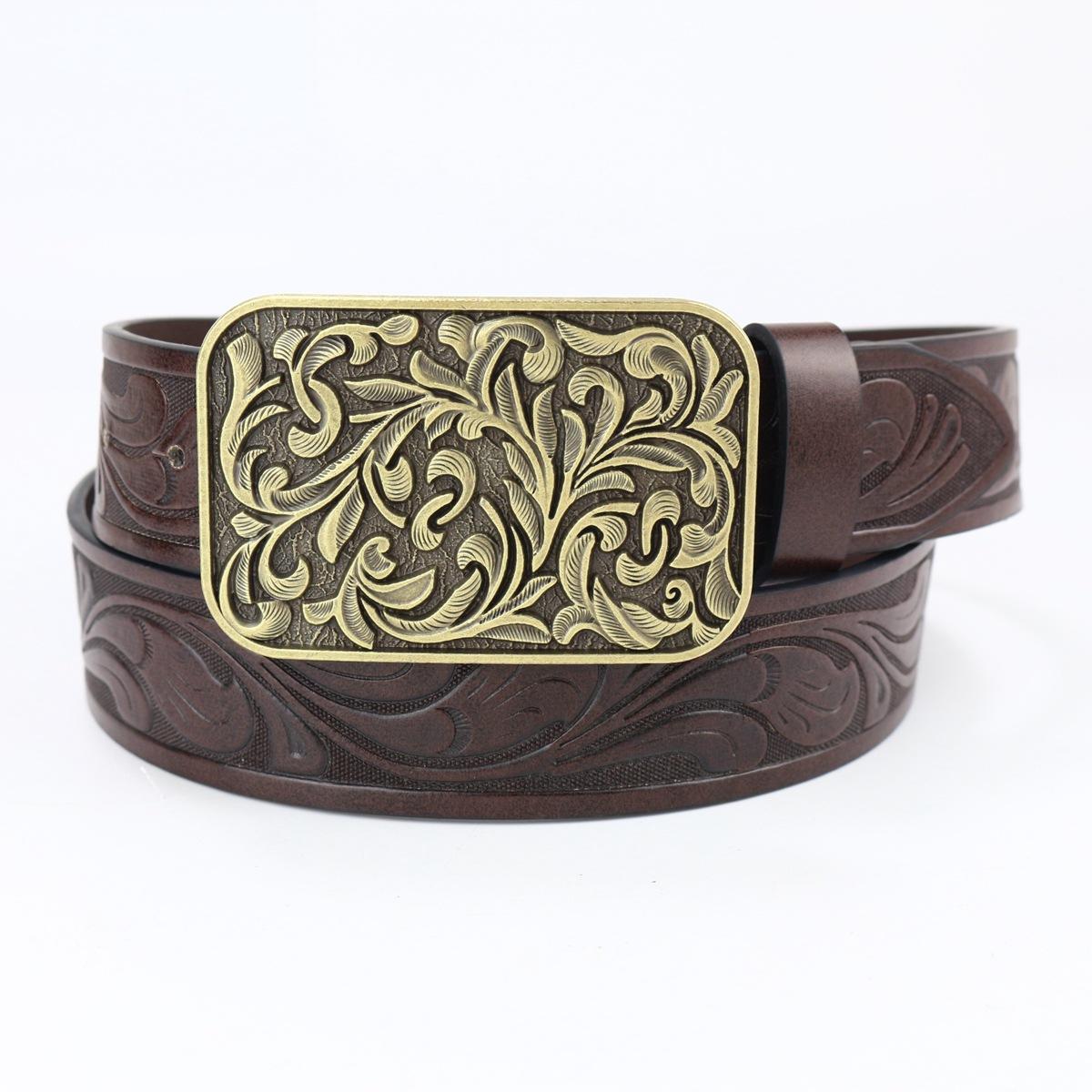 Western Denim Belt Carved Large Plate Buckle Vintage Green Retro Men S Punk Leather Fried Street Belt XL (length 125cm, width 3.8cm)
Western Denim Belt Carved Large Plate Buckle Vintage Green Retro Men S Punk Leather Fried Street Belt XL (length 125cm, width 3.8cm)