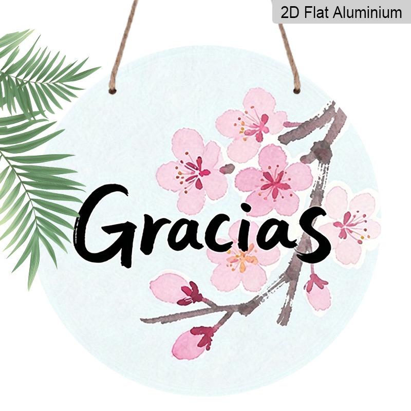 2D Flat Retro Aluminum Wall Stickers in Various Sizes, Featuring Cherry Blossoms and Watercolor Floral Spanish Thank-you Notes, Perfect for Home 7.87×7.87inch
2D Flat Retro Aluminum Wall Stickers in Various Sizes, Featuring Cherry Blossoms and Watercolor Floral Spanish Thank-you Notes, Perfect for Home 7.87×7.87inch