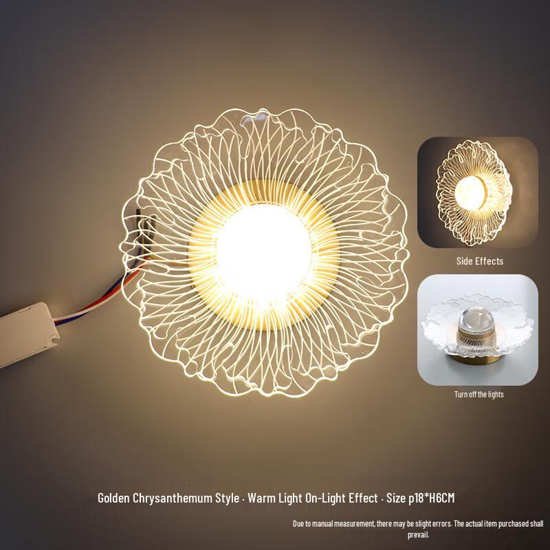 Golden Chrysanthemum Wall Lamp
Golden Chrysanthemum Wall Lamp