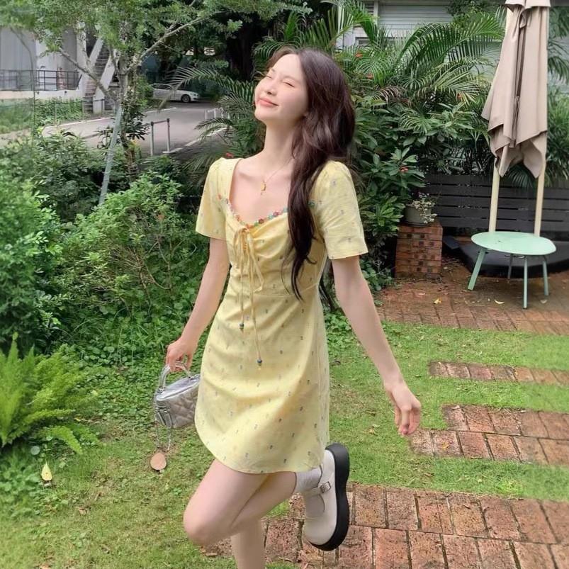 Holiday style dress high-end summer new women s clothing floral suspender skirt seaside atmosphere long skirt S
Holiday style dress high-end summer new women s clothing floral suspender skirt seaside atmosphere long skirt S