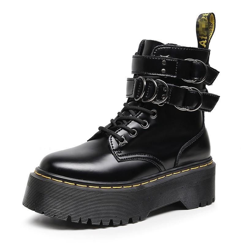 Jadon Thick-bottomed Hole Martin Boots Men s and Women s Short Boots Side Zipper Leather Hoop Boots 44 чорний
Jadon Thick-bottomed Hole Martin Boots Men s and Women s Short Boots Side Zipper Leather Hoop Boots 44 чорний